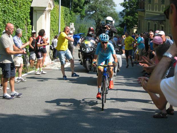 Vincenzo Nibali verso la vittoria del Campionato Italiano a Superga (foto Mauro Percudani)