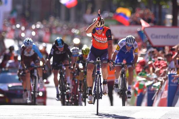 Vincenzo Nibali vince in Andorra la terza tappa della Vuelta Spagna (foto cyclingnews)