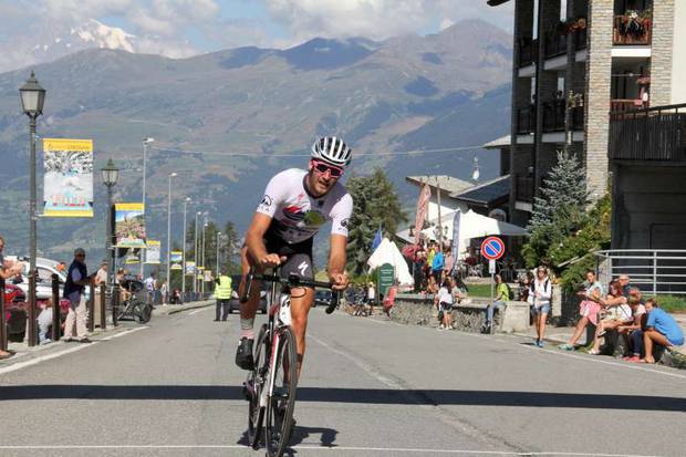 Wladimir Cuaz vincitore Aosta Pila (foto fci valle d'aosta)