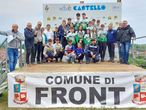 XCO del Castello podio (foto federciclismo)