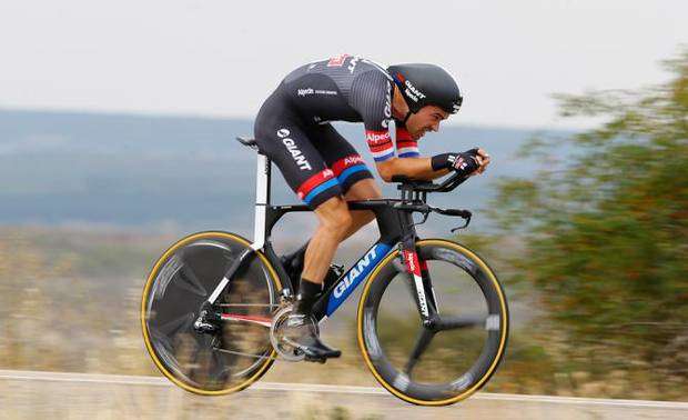 Il vincitore della cronometro di Burgos Tom Dumoulin (foto bettini/cyclingnews)