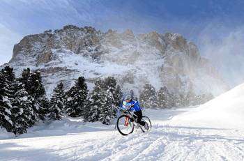 La nazionale_mtb_al winter_games in Val Gardena (foto Alessandro Trovati/Pentafoto)