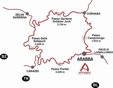 mappa arabba