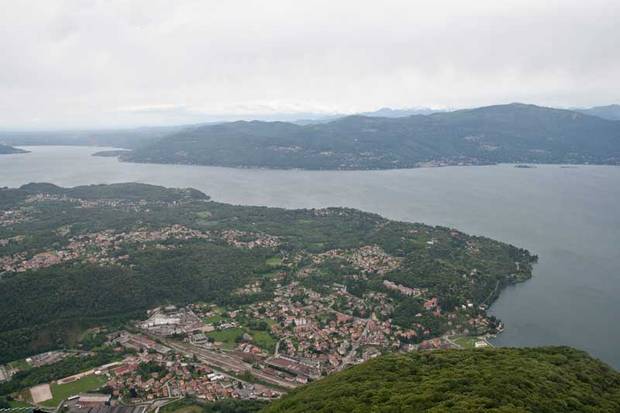 Uno scorcio del Lago Maggiore dalla cima del Sasso del Ferro