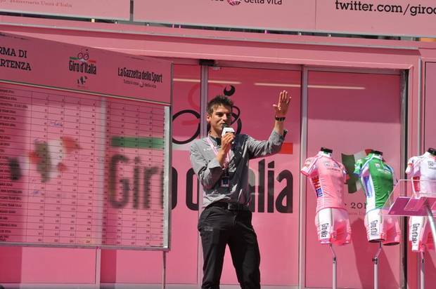 Paolo Mei, lo speaker del Giro d'Italia