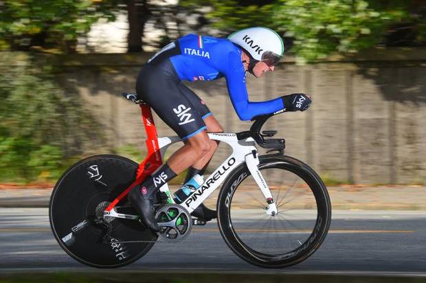 Gianni Moscon sesto nel Mondiale a cronometro (foto cyclingnews)
