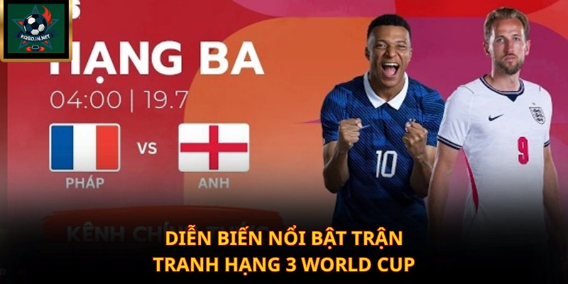 Diễn biến nổi bật trận tranh hạng 3 World Cup